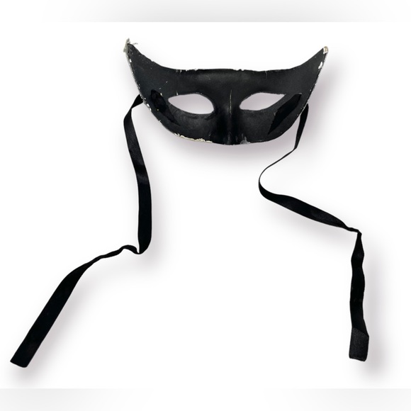 🛍️SALE🛍️ Blue and Silver Venetian Masquerade Mask - Picture 3 of 4